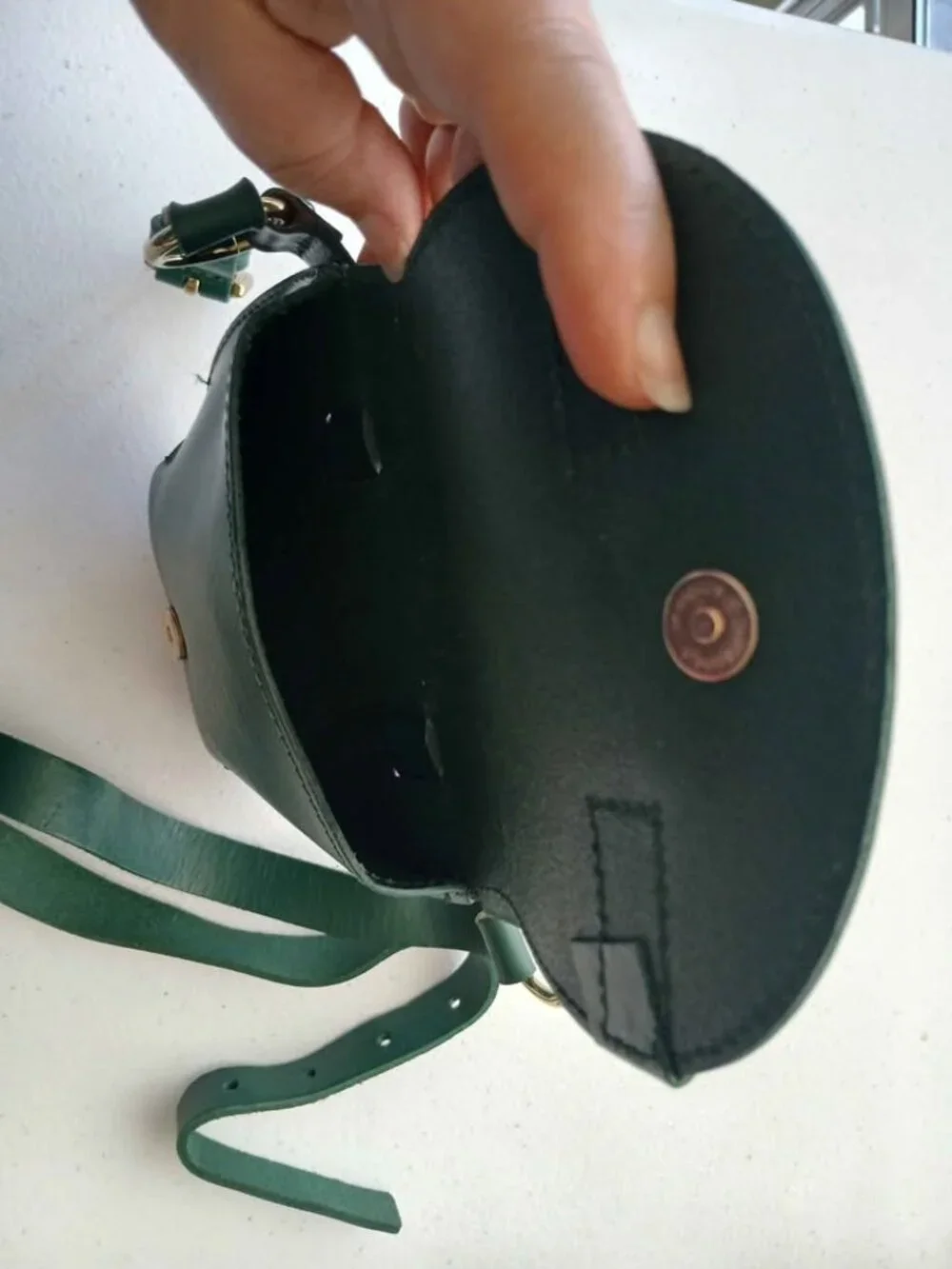 Michael Kors Green Leather Belt Bag
